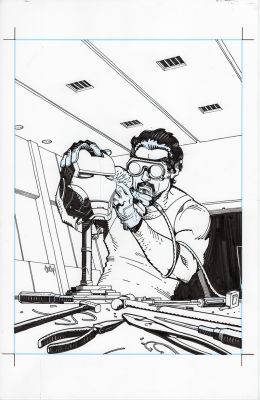 Cully Hamner | Wizards of the Coast Iron Man Card Art | Essential Sequential