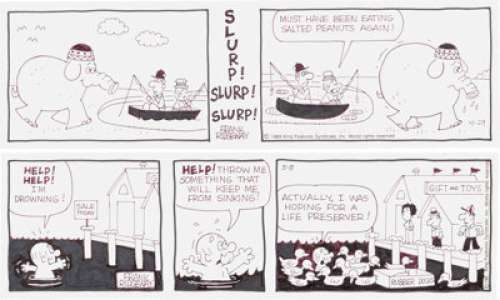 Frank Ridgeway Mr. Abernathy Daily Comic Strip Original Art Group of 2 (King Features Syndicate, 1989).  Two -