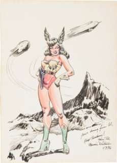 Maurice Whitman - Space Woman Pin-Up Original Art (1946).... | Heritage