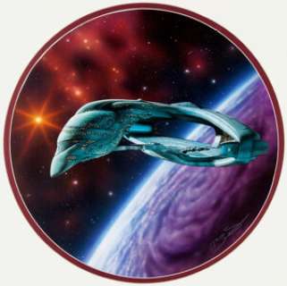 Keith Birdsong Star Trek: The Voyagers Collection "Romulan Warbird" Plate Illustration Painting - Available at Sunday Internet Comics Auction | Heritage