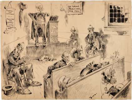 Eugene "Zim" Zimmerman Judge Magazine Illustration Original Art (Judge, 1896) | Heritage