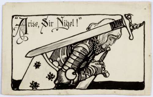 Joseph Clement Coll Associated Sunday Magazine "Sir Nigel" Original Art (Associated Sunday -