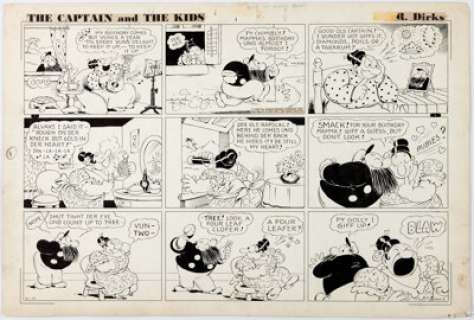 Rudolph Dirks The Captain and the Kids Sunday Comic Strip dated 6-13-37 (United Feature Syndicate, 1937). A - | Heritage