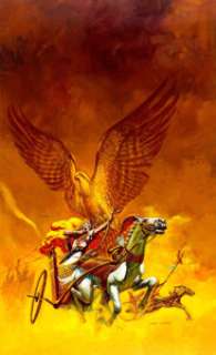 Ken Barr Shadow Hawk Paperback Book Cover Painting Original Art (Fawcett, 1960). A dynamic and striking cover - | Heritage