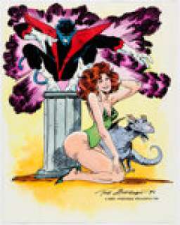 Tom Morgan - Nightcrawler, Kitty Pryde and Lockjaw Illustration and Color Print Original Art (1992-2000). Here -