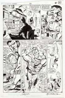 Grant Miehm and K. S. Wilson Suicide Squad #32 Page 18 Original Art (DC, 1989). Featuring Bronze Tiger, Shade -