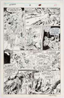 Bark Bagley and Al Williamson New Warriors #2 Story Page 20 Nova and Speedball Original Art (Marvel, 1990). -