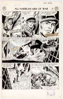 Jerry Grandenetti All-American Men of War #20 Story Page 6 Original Art (DC Comics, 1955). Some fascinating and - | Heritage