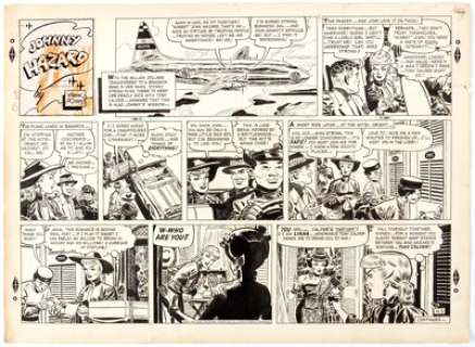 Frank Robbins Johnny Hazard Sunday Comic Strip Original Art dated 11-6-55 (King Features Syndicate, 1955).... | Heritage