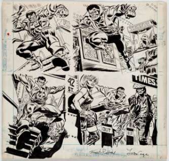 Frank Robbins and Frank Springer Power Man #34 Partial Page 5 Original Art (Marvel, 1976).... | Heritage