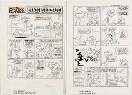 Warren Tufts (attributed) Pink Panther #66 Complete Issue - 4 Stories Original Art Group of 22 Pages (Gold Key, 19... (Total: 22 Original Art) | Heritage