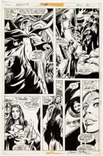 Gene Colan and Tom Palmer Tomb of Dracula #47 Page 30 Original Art (Marvel, 1976). Dracula has slain his wife Domini’s - | Heritage