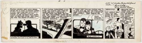 Bert Whitman Debbie Dean Daily Comic Strip Original Art dated 7-22-44 (New York Post, 1944)....