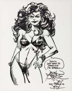 John Byrne - She Hulk Sketch Original Art (1999).... | Heritage