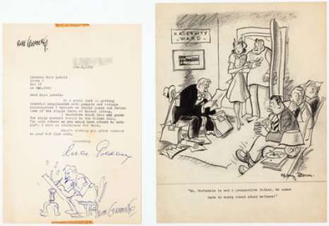 Rube Goldberg, Denys Wortman, and Others Original Comics Art and Illustrations Group of 5 (c. 1950s-90s).... (Total: 5 Original Art)