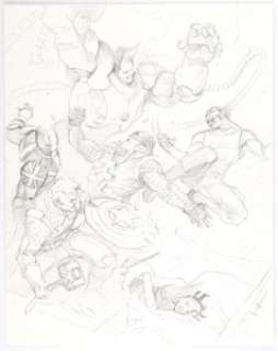 Marko Djurdjevic What if? X-Men Age of Apocalypse #1 Preliminary Cover Original Art (Marvel, 2007)....