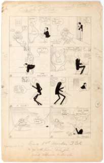 Gus Mager Oily John the Detective Sunday Comic Strip Original Art (Hearst Newspapers, 1905).... | Heritage