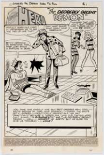 Bill Vigoda, Joe Edwards, and Mario Acquaviva Jughead as Captain Hero #6 Complete Issue Original Art and Color Gui... (Total: 27 Items)