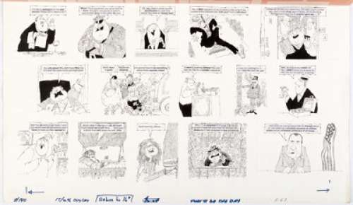 Paul Coker, Jr. MAD Magazine #140 Double-Truck Panel Spread Original Art (EC Comics, 1971). ... | Heritage