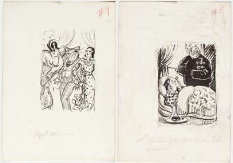 Barbara Shermund Satirical Illustrations and Accompanying Gag Scripts Original Art Group of 10 (1953).... (Total: 10 Original Art) | Heritage