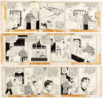 Zack Mosley Smilin’ Jack Daily Comic Strip Original Art Group of 9 (News Syndicate Co., Inc., 1939).... (Total: 9 Original Art) | Heritage