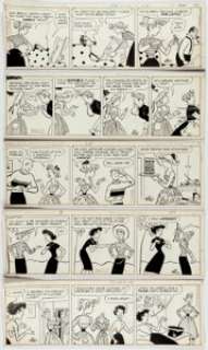  - Hal Rasmusson Aggie Mack Daily Comic Strip Original Art Group of 5 (Chicago Tribune Syndicate, 1958).... (Total: 5 Original Art)