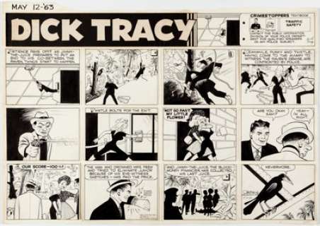 Chester Gould Dick Tracy Sunday Comic Strip Original Art dated 5-12-63 (Chicago Tribune, 1963).... | Heritage