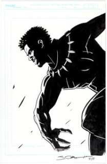 Shawn Martinbrough Black Panther Splash Page Original Art (Marvel, c. 2018).... | Heritage