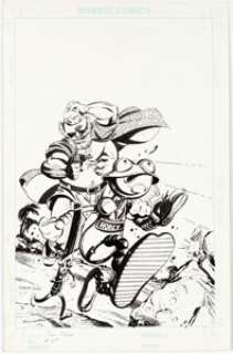 Jackson Guice Sam Slade, RoboHunter #27 Cover Original Art (Fleetway/Quality, 1988).... | Heritage