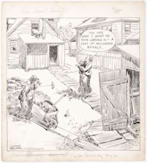  - Gaar Williams Our Secret Ambition Daily Single-Panel Comic Strip Original Art, dated 8-30-32 (Chicago Tribune Synd...