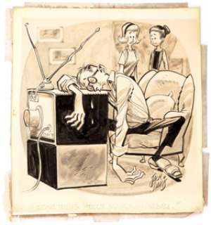 Jack Davis Sports Illustrated Original Cartoon Art (Meredith Corp., 1964). ... | Heritage