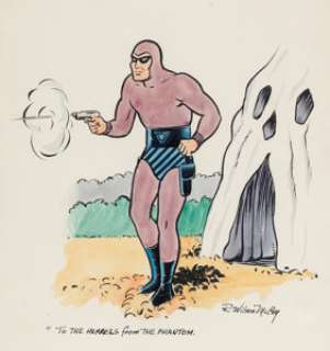 Wilson McCoy The Phantom Unique Personalized Original Art (c. 1950s).... | Heritage