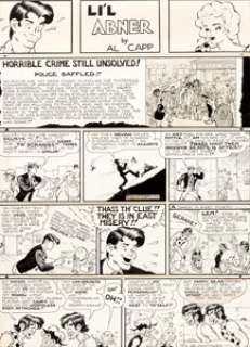 Al Capp Li’l Abner Sunday Comic Strip Original Art dated 3-28-43 (United Feature Syndicate, 1943).... | Heritage