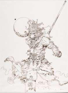 Katsuya Terada - Monkey King Illustration Original Art (undated).... | Heritage