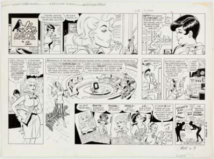 Bob Lubbers Robin Malone #65 Sunday Comic Strip Original Art dated 6-9-68 (NEA, 1968).... | Heritage