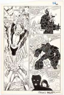 Jackson Guice and John Beatty New Mutants #50 Story Page 22 Original Art (Marvel, 1987).... | Heritage