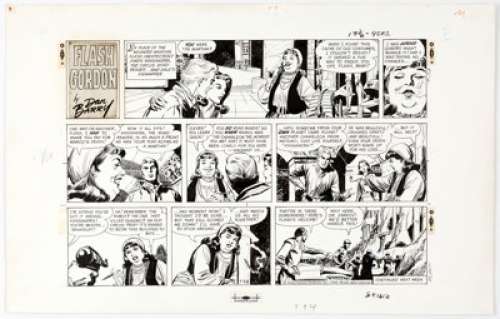 Dan Barry Flash Gordon Sunday Comic Strip Original Art Group of 2 Consecutive (King Features Syndicate, 1968). ... | Heritage
