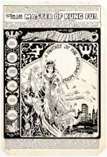 Gene Day Master of Kung Fu #114 Splash Page 1 Original Art (Marvel, 1982). ... | Heritage