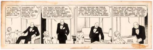 Harold Gray Little Orphan Annie Unpublished Daily Comic Strip Original Art dated 3-3-37 (Chicago Tribune/News Synd... | Heritage