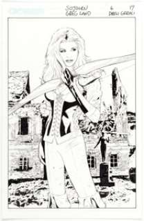  - Greg Land and Drew Geraci Sojourn #6 Splash Page 17 Original Art (CrossGen, 2002)....
