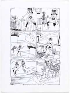  - Dame Darcy Tomorrow Stories #10 Story Pages 2-6 Original Art (America‘s Best Comics, 2001).... (Total: 5 Original Art)