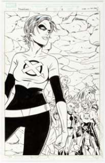  - Nick Dragotta and Michael Allred X-Statix Presents: Dead Girl #5 Splash Page #2 Original Art (Marvel Comics, 2006)...