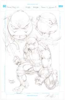  - Freddie Williams II - Batman/ TMNT V2 "Donatello Character Study" Original Art (2017)....
