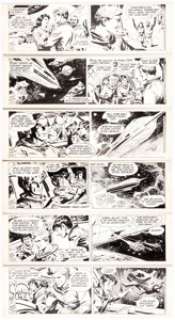 Dan Barry and Bob Fujitani Flash Gordon Daily Comic Strip Original Art Group of 12 (King Features Syndicate, 1979)... (Total: 12 Original Art) | Heritage