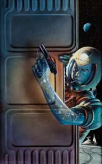 Chris Moore Flatlander: the Collected Tales of Gill "The Arm" Hamilton Cover Painting Original Art (Del Rey, 1993)... | Heritage