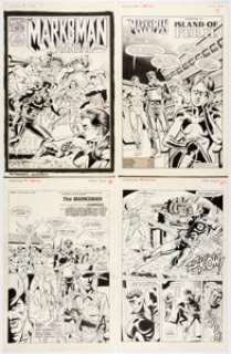 Pete McDonnell, Al Gordon, Willie Blyberg, and Others Marksman Annual #1 Complete Issue Original Art and Color Gui... (Total: 101 Items) | Heritage