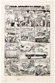 Larry Todd (as Lou P. de Loupe) Noyo County Capers Comic Strip Original Art Group of 5 (1985-1991). ... (Total: 5 Original Art) | Heritage