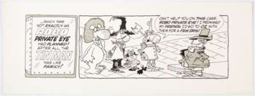 Don "Duck" Edwing - Robo Private Eye Comic Strip Original Art (c. 1990s). ...