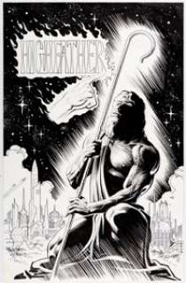 Norm Breyfogle The Fourth World Gallery Highfather Pin-Up Original Art (DC, 1996)....