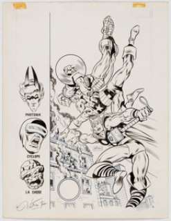 Jean-Yves Milton Spidey #57 Cover Avengers Original Art (Editions Lug, 1984).... | Heritage